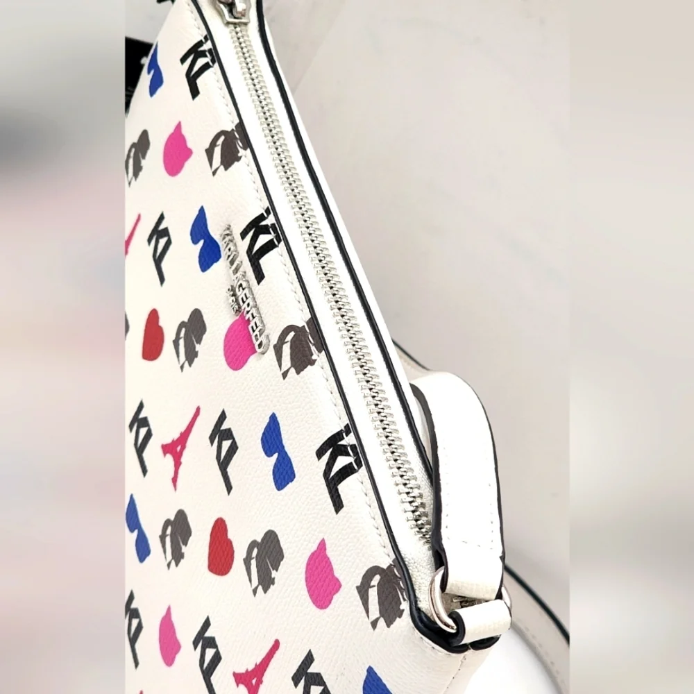 Karl Lagerfeld Paris Adele Multi-Color Logo Women's Crossbody Purse